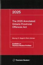The ... annotated Ontario Provincial Offences Act.