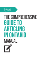 The comprehensive guide to articling in Ontario manual